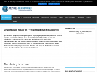 Screenshot des Blogs Muskel-Training.net | Blog über Fitnesstraining und Muskel Training