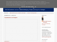 Screenshot des Blogs Kung Fu Stuttgart Blog