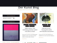 Screenshot des Blogs Der Kunst Blog