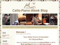 Screenshot des Blogs Cello-Piano-Week Blog