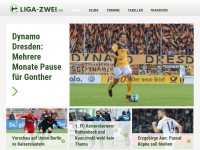Screenshot des Blogs Liga-zwei.de
