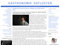 Screenshot des Blogs Gastronomie Geflüster