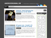 Screenshot des Blogs Androidkanal