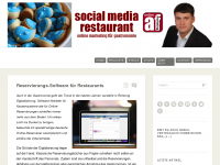 Screenshot des Blogs Social Media Restaurant