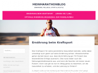 Screenshot des Blogs Mein Marathon Blog