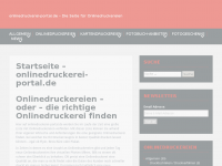 Screenshot des Blogs Onlinedruckerei-Portal.de – alles rund um Onlinedruckereien und Druckverfahren