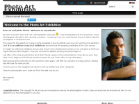 Screenshot des Blogs Photo Art Exhibition