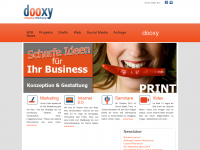 Screenshot des Blogs dooxy Werbeagentur – Print * Web * Social Meida * Übersetzung