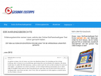 Screenshot des Blogs Stoffwechseltypentest