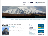 Screenshot des Blogs New Zealand 2 Go
