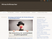Screenshot des Blogs Hirnschrittmacher