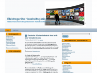 Screenshot des Blogs Elektrogeräte – Haushaltsgeräte