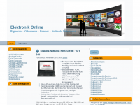 Screenshot des Blogs Elektronik Online