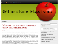 Screenshot des Blogs BMI – Der Body Mass Index
