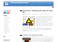 Screenshot des Blogs extremeprogrammer