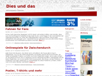 Screenshot des Blogs Dies und das