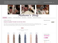 Screenshot des Blogs Mahoni’s Blog