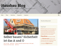 Screenshot des Blogs Hausbau Blog – Der Bau eines energieeffizienten Einfamilienhauses – ein privater Baublog