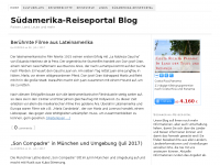 Screenshot des Blogs Südamerika Journal