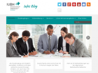Screenshot des Blogs Infos Blog des IUBH Fernstudiums