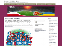 Screenshot des Blogs Fussball EM 2012