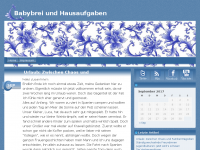 Screenshot des Blogs http://babybrei-und-hausaufgaben.de/