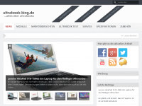 Screenshot des Blogs Ultrabook-King – Alles über Ultrabooks