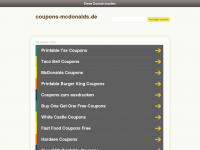Screenshot des Blogs McDonald’s Coupons/Gutscheine 2012