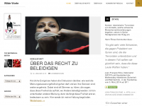 Screenshot des Blogs Wilde Worte