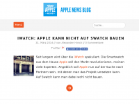 Screenshot des Blogs Your Apple News