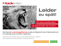 Screenshot des Blogs Blognition