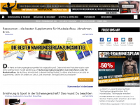 Screenshot des Blogs Aesthetics-Blog.com | Das Fitness & Bodybuilding-Lifestyle Portal