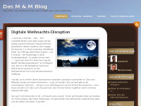 Screenshot des Blogs M&M Blog