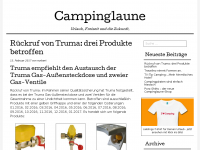 Screenshot des Blogs Camping mit Leidenschaft – Campinglaune