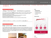 Screenshot des Blogs Glutenfrei in Hamburg – enjoy special food