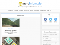 Screenshot des Blogs autoirrtum.de