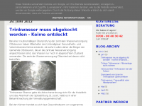 Screenshot des Blogs Trinkwasser Blog