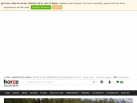 Screenshot des Blogs Pferdewissen & Reittipps – Alles über Pferde | Horze Blog