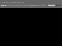 Screenshot des Blogs pH Wert und Gesundheit