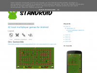 Screenshot des Blogs Standroid