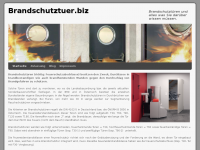 Screenshot des Blogs brandschutztuer.biz
