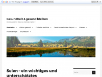 Screenshot des Blogs Gesundheit & gesund bleiben