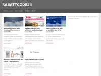 Screenshot des Blogs Rabattocde24 dein Rabattportal