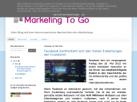 Screenshot des Blogs Marketing To Go