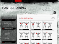 Screenshot des Blogs Hanteltraining