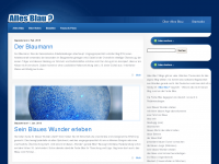 Screenshot des Blogs Alles Blau