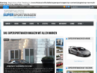 Screenshot des Blogs Sportautos und Supersportwagen – Das Hochglanzmagazin