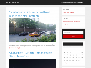 Screenshot des Blogs Der Chinese