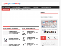 Screenshot des Blogs sportgerätetest.de