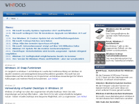 Screenshot des Blogs win-tools.de Alles rund um Windows